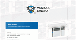 Desktop Screenshot of montajescanarias.com